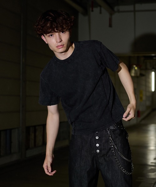kutir(クティール)の「VINTAGELIKE PANEL DESIGN TEE/ヴィンテージライク切り替えデザインTEE(Tシャツ/カットソー・メンズ・ネイビー/グレー/ブラック・LARGE/MEDIUM)」の5枚目の写真