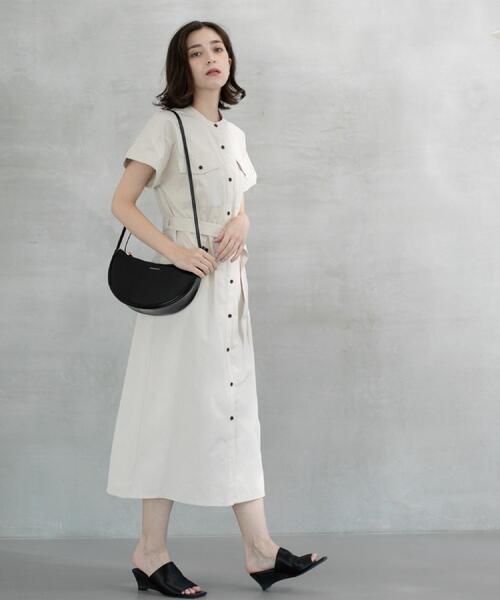 新品未使用タグ付き♡バックポケット シャツワンピース♡ セール】切り替えバックポケットシャツワンピース（ワンピース