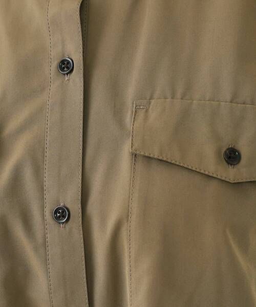 OPAQUE.CLIP（オペークドットクリップ）の「ダブルポケットシャツワンピース【洗濯機洗い可】（ワンピース・レディース・ナチュラル/ブラック/ブラウン系・38/40/42）」の13枚目の写真