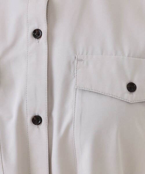 OPAQUE.CLIP（オペークドットクリップ）の「ダブルポケットシャツワンピース【洗濯機洗い可】（ワンピース・レディース・ナチュラル/ブラック/ブラウン系・38/40/42）」の17枚目の写真