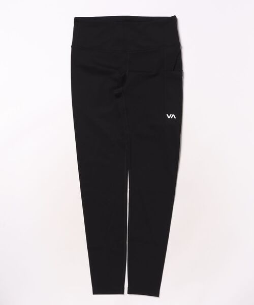RVCA レディース VA ESSENTIAL LEGGING ラッシュレギンス 【2025年秋冬モデル】/ルーカ速乾ロゴワンポイントレギンス