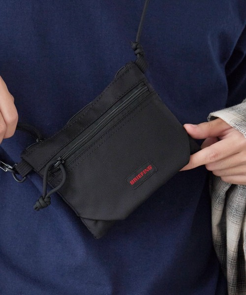 その他 BRIEFING BRIEFING/ブリーフィング W ZIP PURSE BLLST ブロンドロゴ ショルダー