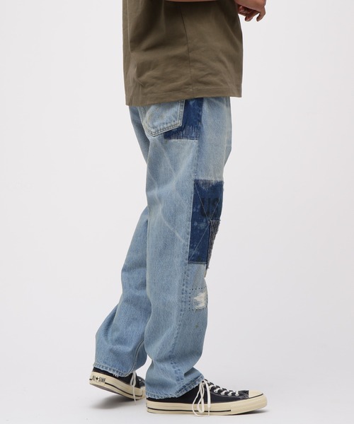 AVIREX（アヴィレックス）の「《RESTORE COLLECTION》DENIM PANTS "REPAIR CUSTOM" / デニムパンツ リペアカスタム / AVIREX / アヴィレックス（デニムパンツ・メンズ・インディゴブルー/ライトインディゴブルー・MEDIUM/XX-LARGE/X-LARGE/LARGE）」の15枚目の写真