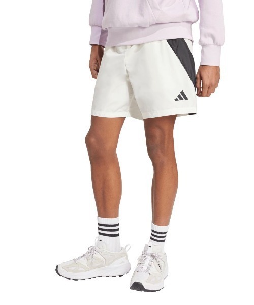adidas(アディダス)の「アディダス adidas スタジアム ショーツ(その他パンツ・メンズ・ホワイト/ブラック・S/M/L/LL/3L)」の1枚目の写真