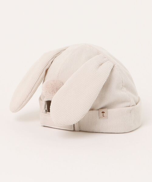 moimoln(モイモルン)の「ラビットビーニーハット(ハット・キッズ・アイボリー/レンガ・50cm/48cm/52cm/46cm)」の3枚目の写真