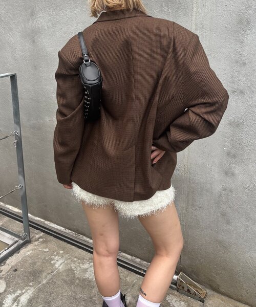 WHO'S WHO gallery（フーズフーギャラリー）の「シングルテーラードジャケット（テーラードジャケット・レディース・ブラウン/ブラック・MEDIUM/LARGE）」の11枚目の写真