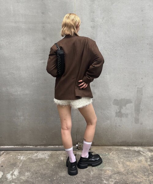 WHO'S WHO gallery（フーズフーギャラリー）の「シングルテーラードジャケット（テーラードジャケット・レディース・ブラウン/ブラック・MEDIUM/LARGE）」の15枚目の写真