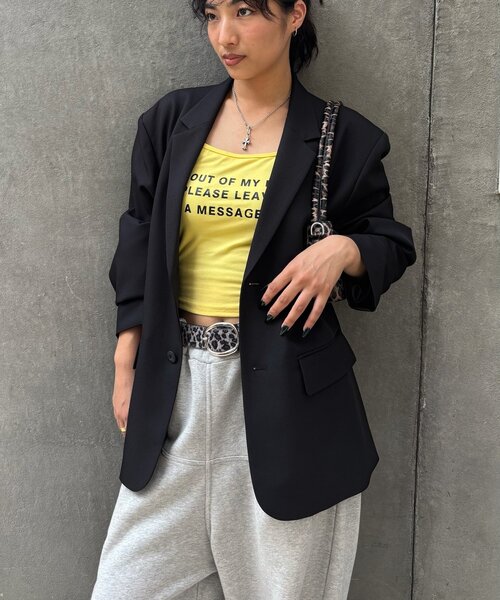 WHO'S WHO gallery（フーズフーギャラリー）の「シングルテーラードジャケット（テーラードジャケット・レディース・ブラウン/ブラック・MEDIUM/LARGE）」の22枚目の写真