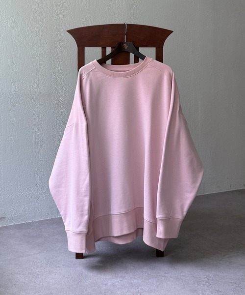 PUAL CE CIN（ピュアルセシン）の「裏起毛チュニックプルオーバー（スウェット・レディース・オートミール/ピンク/レッド/グレー/ブラック・FREE）」の8枚目の写真