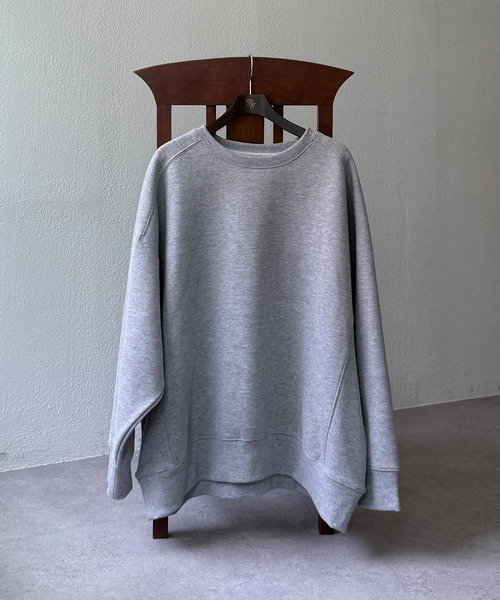 PUAL CE CIN（ピュアルセシン）の「裏起毛チュニックプルオーバー（スウェット・レディース・オートミール/ピンク/レッド/グレー/ブラック・FREE）」の9枚目の写真