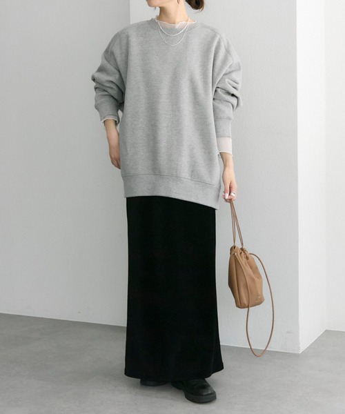 PUAL CE CIN（ピュアルセシン）の「裏起毛チュニックプルオーバー（スウェット・レディース・オートミール/ピンク/レッド/グレー/ブラック・FREE）」の18枚目の写真