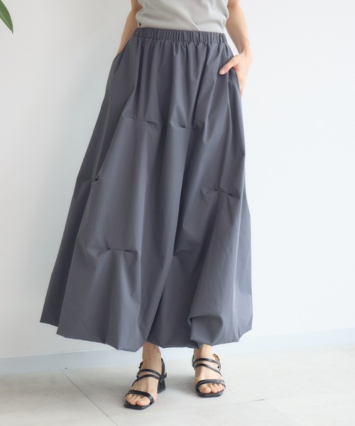 KATHARINE ROSS（キャサリンロス）の「【PILLINI/ピリーニ】タックバルーンスカート（スカート・レディース・チャコールグレー/ブラック・FREE）」の3枚目の写真