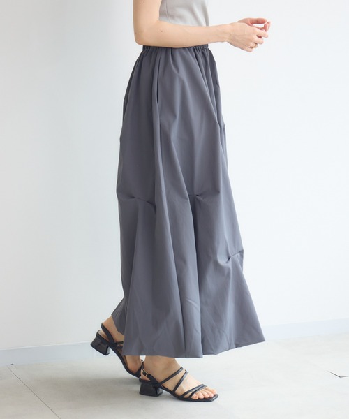 KATHARINE ROSS（キャサリンロス）の「【PILLINI/ピリーニ】タックバルーンスカート（スカート・レディース・チャコールグレー/ブラック・FREE）」の4枚目の写真