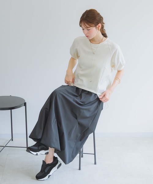 KATHARINE ROSS（キャサリンロス）の「【PILLINI/ピリーニ】タックバルーンスカート（スカート・レディース・チャコールグレー/ブラック・FREE）」の14枚目の写真