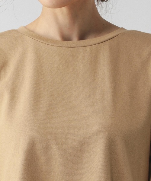 GLOBAL WORK(グローバルワーク)の「切替ペプラム/584677(Tシャツ/カットソー・レディース・ライトグレー/キャメル/ブラック・LARGE/MEDIUM)」の19枚目の写真