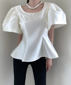 Lily Shawl Peplum Top（Tシャツ/カットソー）｜Her lip to（ハー