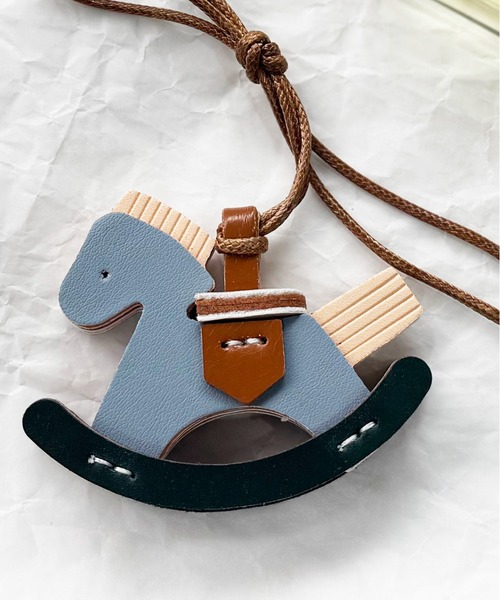 希少 美品 COACH 木馬 rockinghorse チャーム キーホルダー セール】【 NOLITA / ノリータ 】ロッキングホースチャーム／合皮×木材
