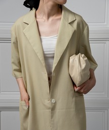 ジャケット・アウター lawgy belt point coat PE/GABARDINE BELTED BANDAGE COAT(M Black): S'YTE｜THE SHOP