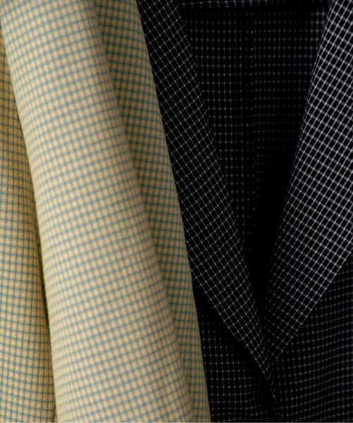 lawgy（ラウジー）の「over size nuance check jacket / オーバーサイズニュアンスチェックジャケット（テーラードジャケット・レディース・クリーム/ブラック・FREE）」の6枚目の写真