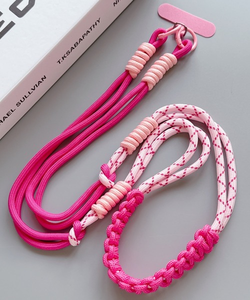 カラフル編み込みスマホショルダーストラップ（スマホグッズ）｜Mela