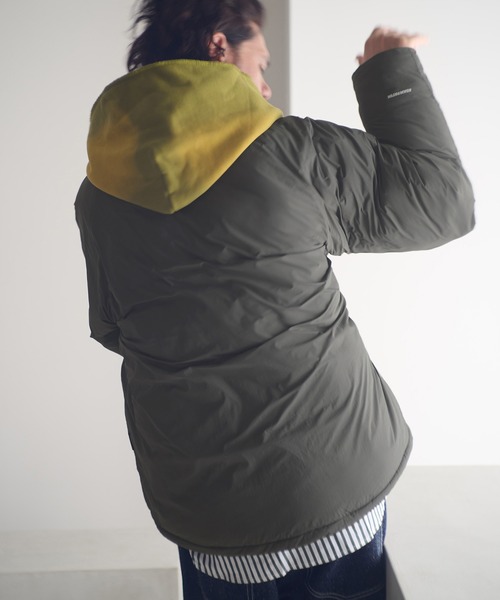 ADAM PATEK(アダムパテック)の「mj11054-stand down jacket ダウンジャケット(AP2523000)(ダウンジャケット/コート・メンズ・ブラック/グレー・1/2)」の4枚目の写真