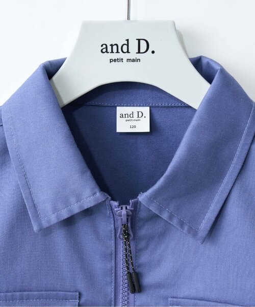 and D. petit main(アンドディープティマイン)の「【Penfield】KIDS Wポケットシャツジャケット(ブルゾン・キッズ・ブルーグレー/ダークグリーン/ブラック・M/L/S)」の8枚目の写真