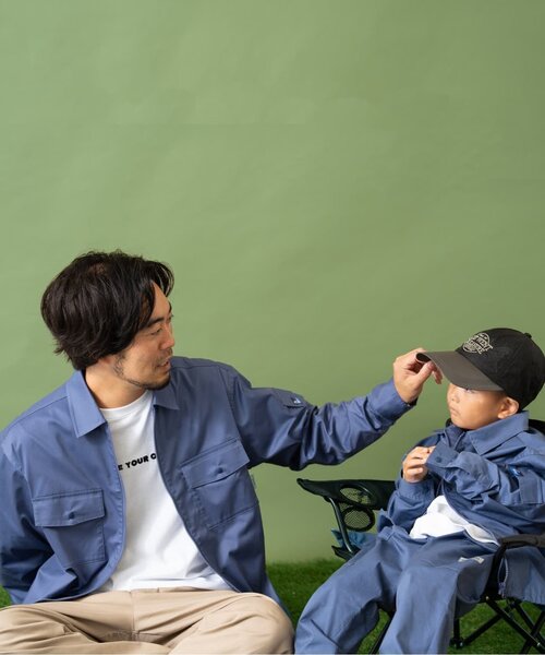 and D. petit main(アンドディープティマイン)の「【Penfield】KIDS Wポケットシャツジャケット(ブルゾン・キッズ・ブルーグレー/ダークグリーン/ブラック・M/L/S)」の13枚目の写真