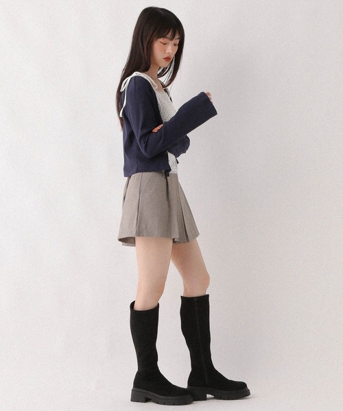 Heather(ヘザー)の「アソートレースキャミ/カーディガン2P 596501(カーディガン/ボレロ・レディース・アイボリー/グレー/ネイビー・FREE)」の4枚目の写真