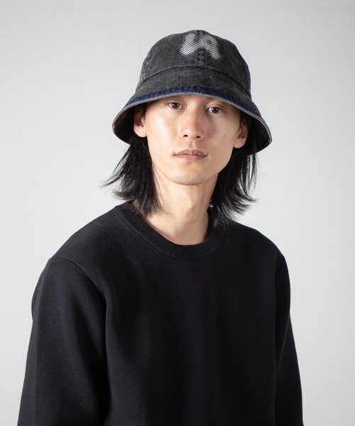 Indierrro Association バケットハット ブラック Logo Metro Hat / ロゴメトロハット（ハット）｜INDIETRO ASSOCIATION