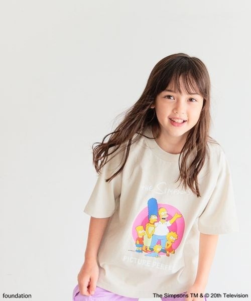 The Simpsons（ザ・シンプソンズ）の「【The Simpsons／BAYFLOW】プリントT(KIDS)（Tシャツ/カットソー・キッズ・ブラック/アイボリー/オフホワイト・140cm/130cm/120cm/110cm/150cm）」の2枚目の写真