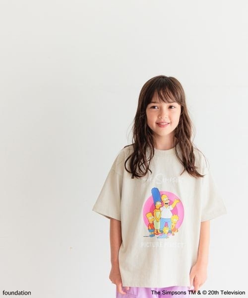 The Simpsons（ザ・シンプソンズ）の「【The Simpsons／BAYFLOW】プリントT(KIDS)（Tシャツ/カットソー・キッズ・ブラック/アイボリー/オフホワイト・140cm/130cm/120cm/110cm/150cm）」の4枚目の写真