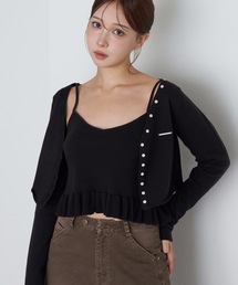 RAY CASSIN | ペプラムキャミセットカーディガン(カーディガン/ボレロ)