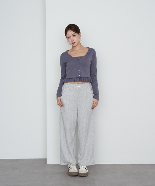 RAY CASSIN(レイカズン)の「ペプラムキャミセットカーディガン(カーディガン/ボレロ・レディース・アイボリー/ブラック/グレー系その他2・FREE)」の17枚目の写真