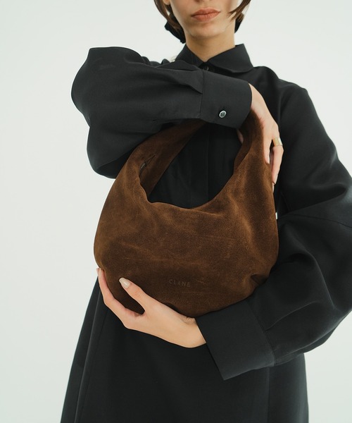 CLANE（クラネ）の「MOON SUEDE BAG（ハンドバッグ・レディース・ブラウン・F）」の4枚目の写真