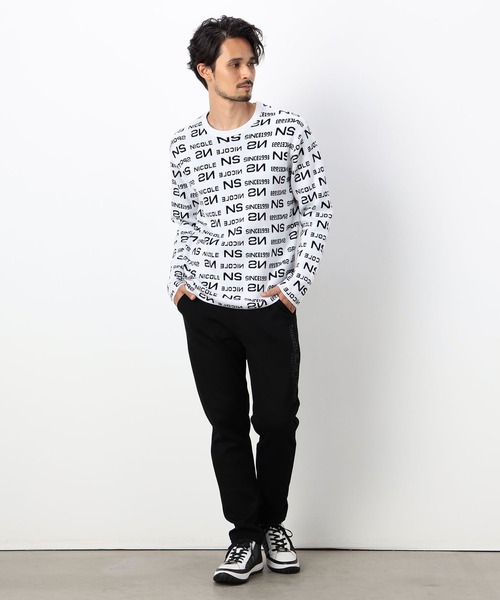NICOLE CLUB FOR MEN（ニコルクラブフォーメン）の「【NICOLE SPORTS】ボンディングボンバージャージパンツ（その他パンツ・メンズ・グレー/ブラック・X-LARGE/LARGE/MEDIUM/SMALL）」の4枚目の写真