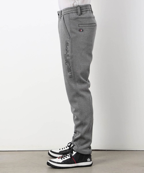 NICOLE CLUB FOR MEN（ニコルクラブフォーメン）の「【NICOLE SPORTS】ボンディングボンバージャージパンツ（その他パンツ・メンズ・グレー/ブラック・X-LARGE/LARGE/MEDIUM/SMALL）」の5枚目の写真