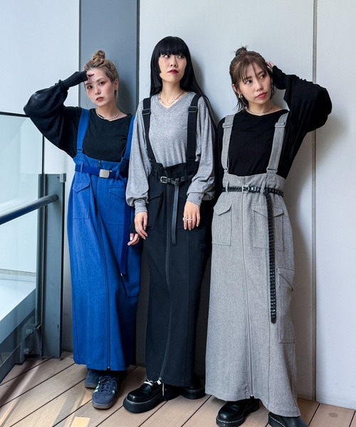 セール】【MODE NORM CORE】ヘリンボンナロージップスカート（スカート