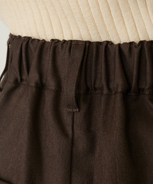 forksy.(フォルクシー)の「【forksy.】ダブルタックワイドスラックスパンツ<セットアップ対応>(スラックス・レディース・ダークブラウン/ブラック/ライトベージュ/チャコールグレー・M/L)」の15枚目の写真