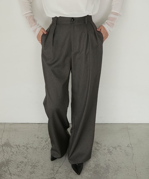 ❤️新品・タグ付き❤️【フローティング】スラックス スラックス2本同時購入2200円引き対象商品 ノータック スラックス