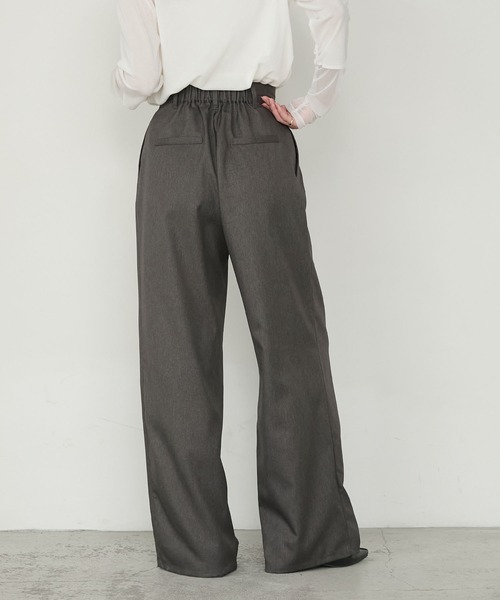 forksy.(フォルクシー)の「【forksy.】ダブルタックワイドスラックスパンツ<セットアップ対応>(スラックス・レディース・ダークブラウン/ブラック/ライトベージュ/チャコールグレー・M/L)」の20枚目の写真