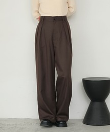 forksy.（フォルクシー）の「【forksy.】ダブルタックワイドスラックスパンツ＜セットアップ対応＞（スラックス）」