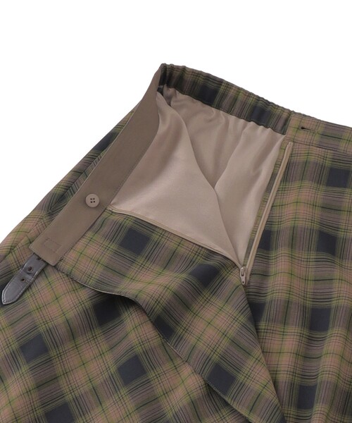 MACKINTOSH LONDON（マッキントッシュ ロンドン）の「ウォッシャブルウールビエラスカート（スカート・レディース・ブラック/グリーン系その他4/ベージュ・36/38）」の13枚目の写真