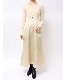 LAGUNAMOON | ボタンニットドッキングナローワンピース(ワンピース)