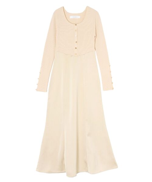 LAGUNAMOON(ラグナムーン)の「ボタンニットドッキングナローワンピース(ワンピース・レディース・カーキ/アイボリー・SMALL/MEDIUM)」の19枚目の写真