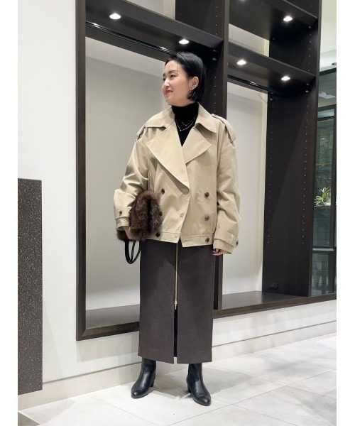 allureville(アルアバイル)の「トレンチブルゾン(トレンチコート・レディース・ベージュ・2)」の19枚目の写真