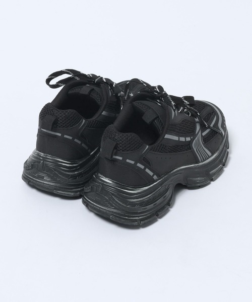 JEANASIS（ジーナシス）の「ステインカコウスニーカー/593715（スニーカー・レディース・ホワイト系その他/ブラック系その他/グレー系その他・MEDIUM/LARGE）」の5枚目の写真