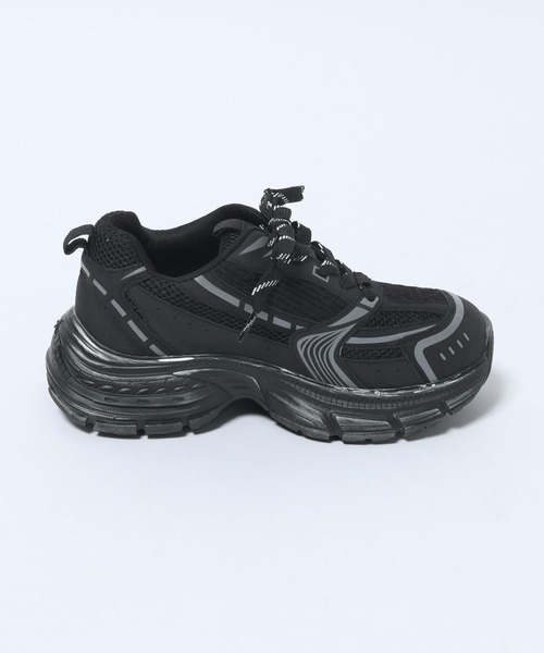 JEANASIS（ジーナシス）の「ステインカコウスニーカー/593715（スニーカー・レディース・ホワイト系その他/ブラック系その他/グレー系その他・MEDIUM/LARGE）」の4枚目の写真