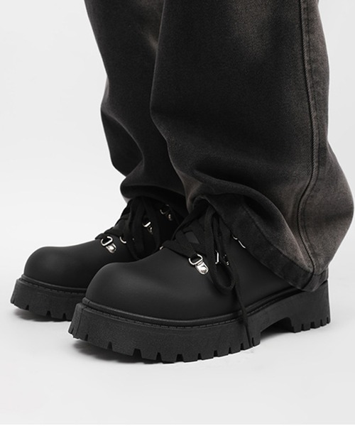 CALIFORNIA OUTFITTERS(カリフォルニア アウトフィッターズ)の「9C97 レースアップ厚底 マウンテンシューズ(ブーツ・メンズ・ブラック・44/42/40)」の9枚目の写真