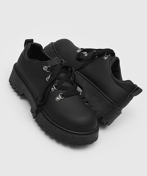 CALIFORNIA OUTFITTERS(カリフォルニア アウトフィッターズ)の「9C97 レースアップ厚底 マウンテンシューズ(ブーツ・メンズ・ブラック・44/42/40)」の5枚目の写真