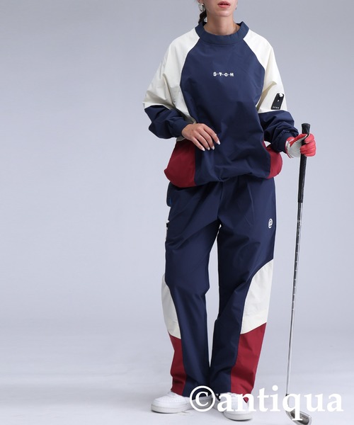 antiqua(アンティカ)の「【STCH】配色切替トップス(Tシャツ/カットソー・レディース・ブラック/ネイビー・LXL/ML)」の12枚目の写真